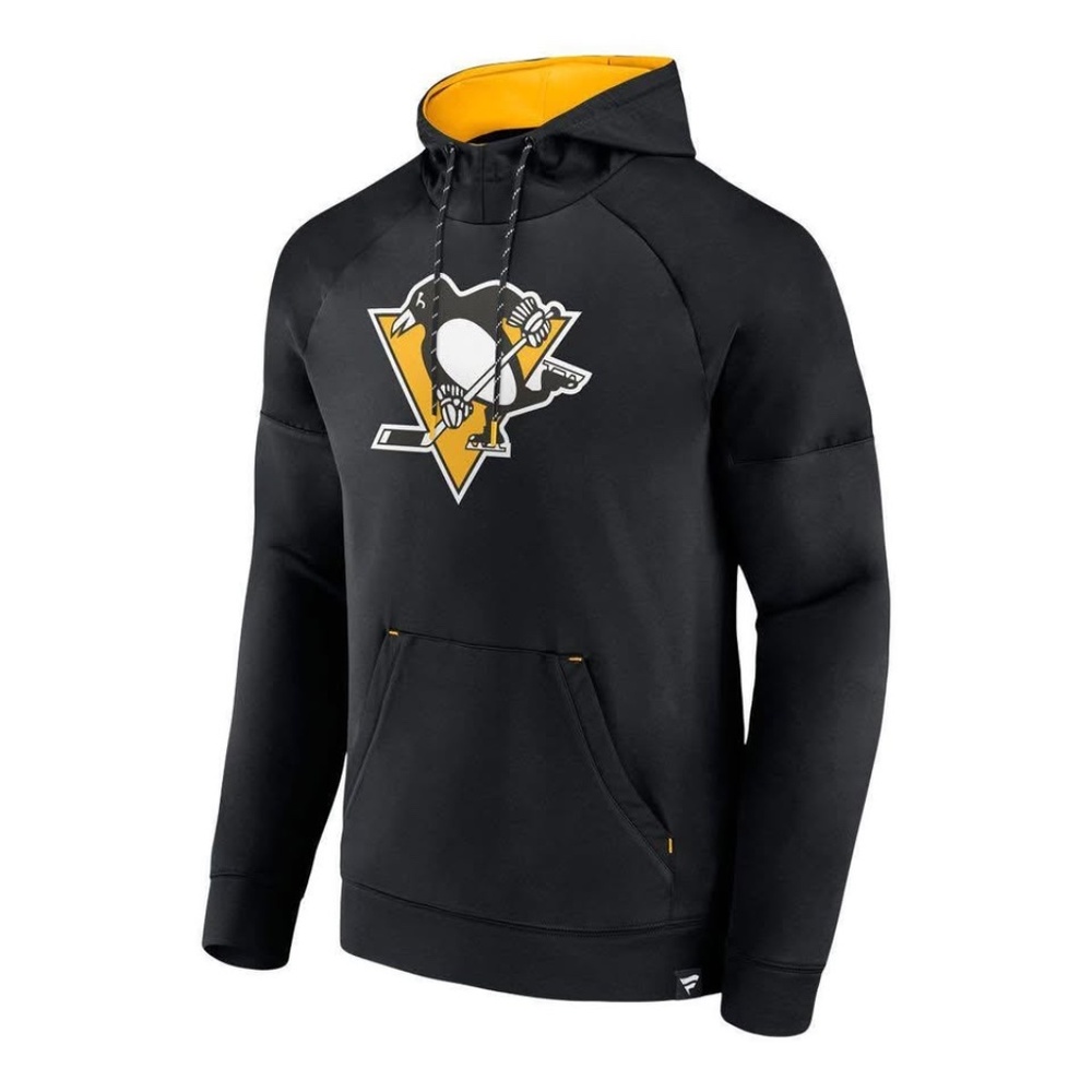 BRAND NEW men nhl NHL fanatics pittsburgh penguins black hoody hoodie size L